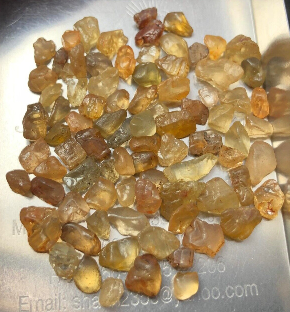 100.50 ct zircon lot for faceting