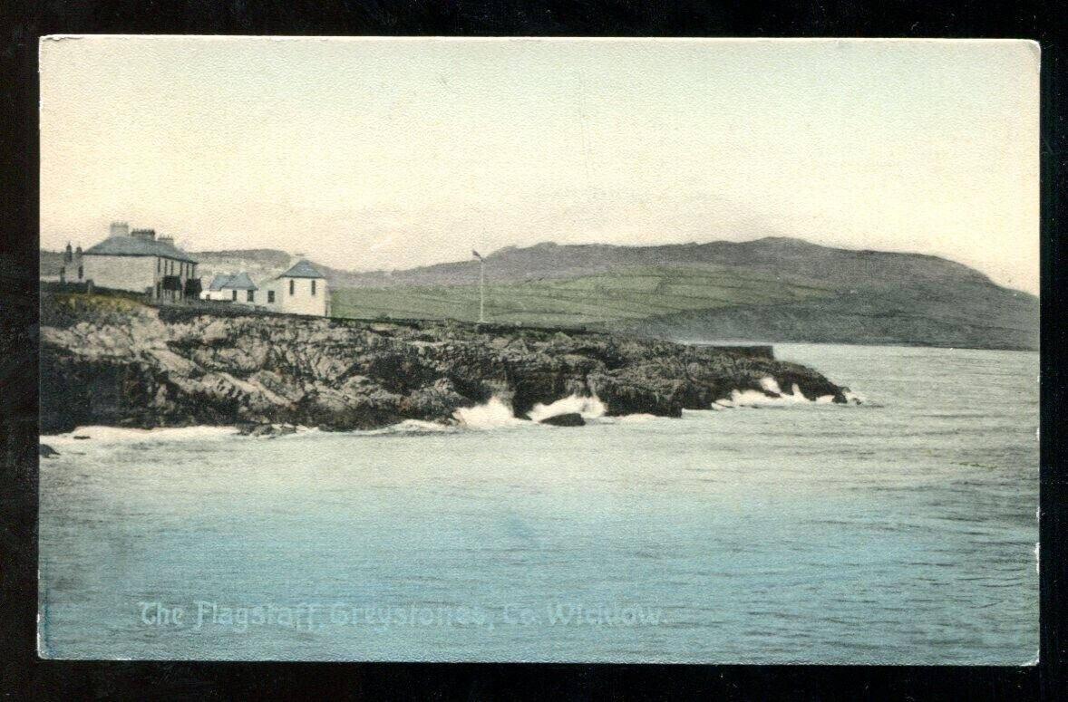 GREYSTONES Ireland 1910s Flagstaff. County Wicklow