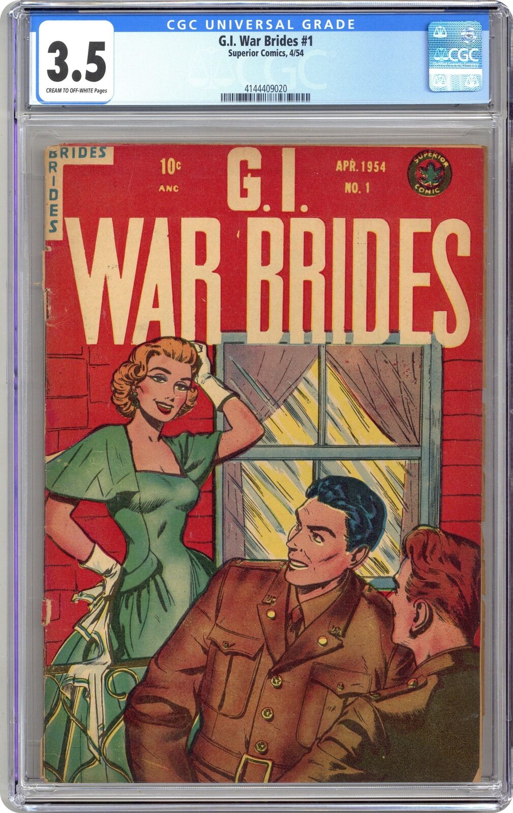 GI War Brides #1 CGC 3.5 1954 4144409020
