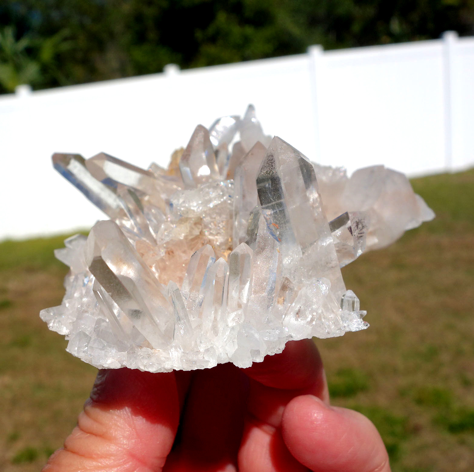 Brilliant Himalayan Mountain Crystal Points Clear Quartz Cluster For Sale