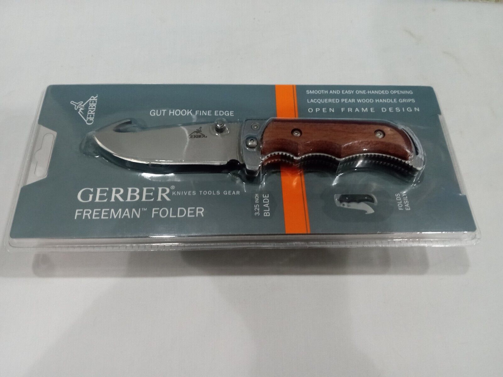 Gerber Freeman Folder Gut Hook Knife 8.25\