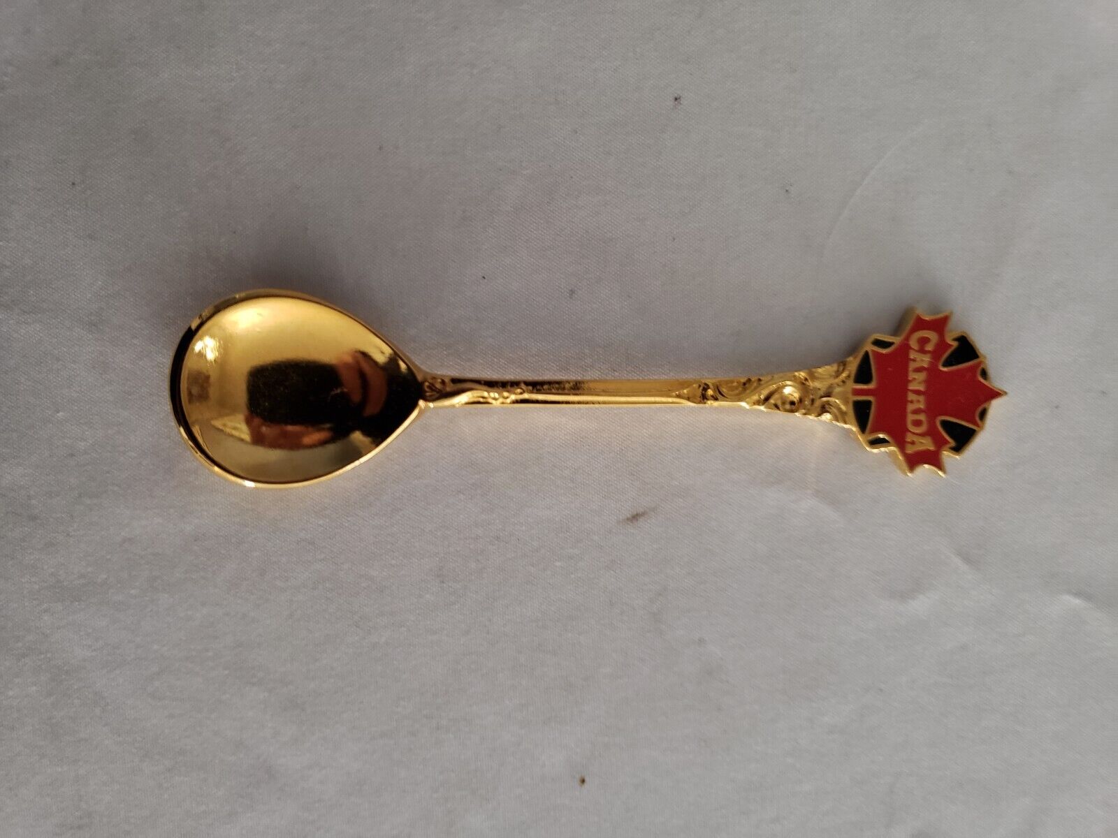 Vintage  Souvenir Spoon Canada gold colored