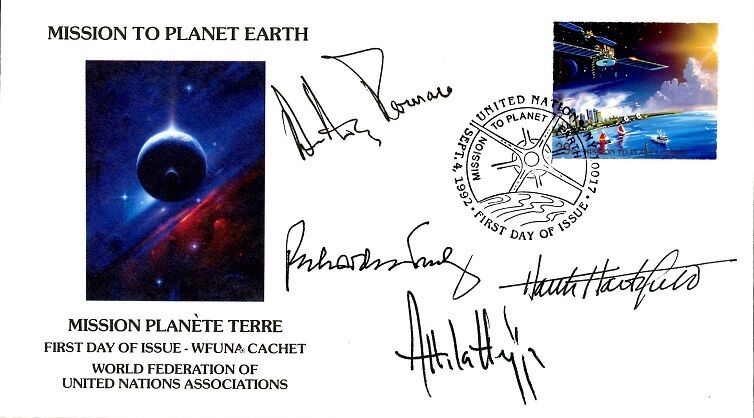 WFUNA Artist Signed Cover - ATTILA HEIJA - Mission To Planet Earth