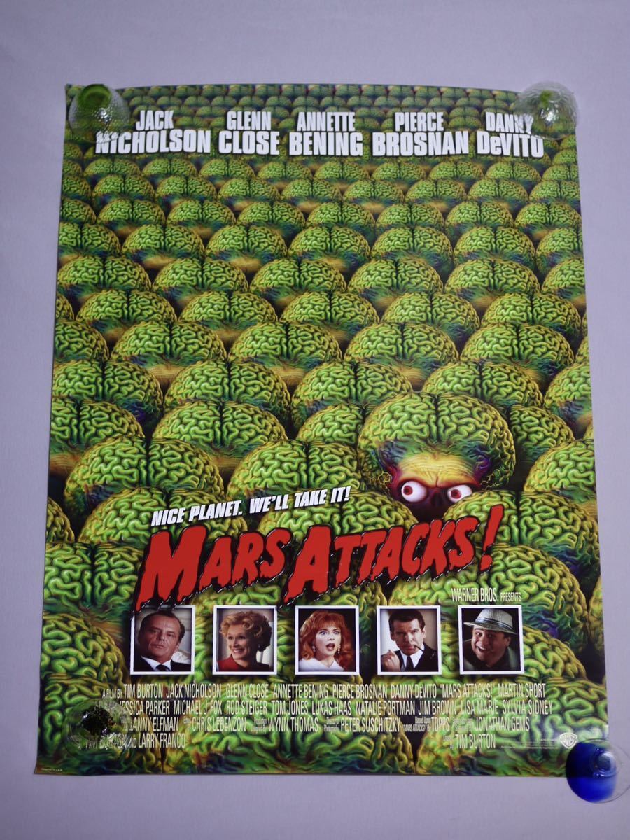 1996 Usa Ver Mars Attacks Poster Tim Burton Movie Printed In TK