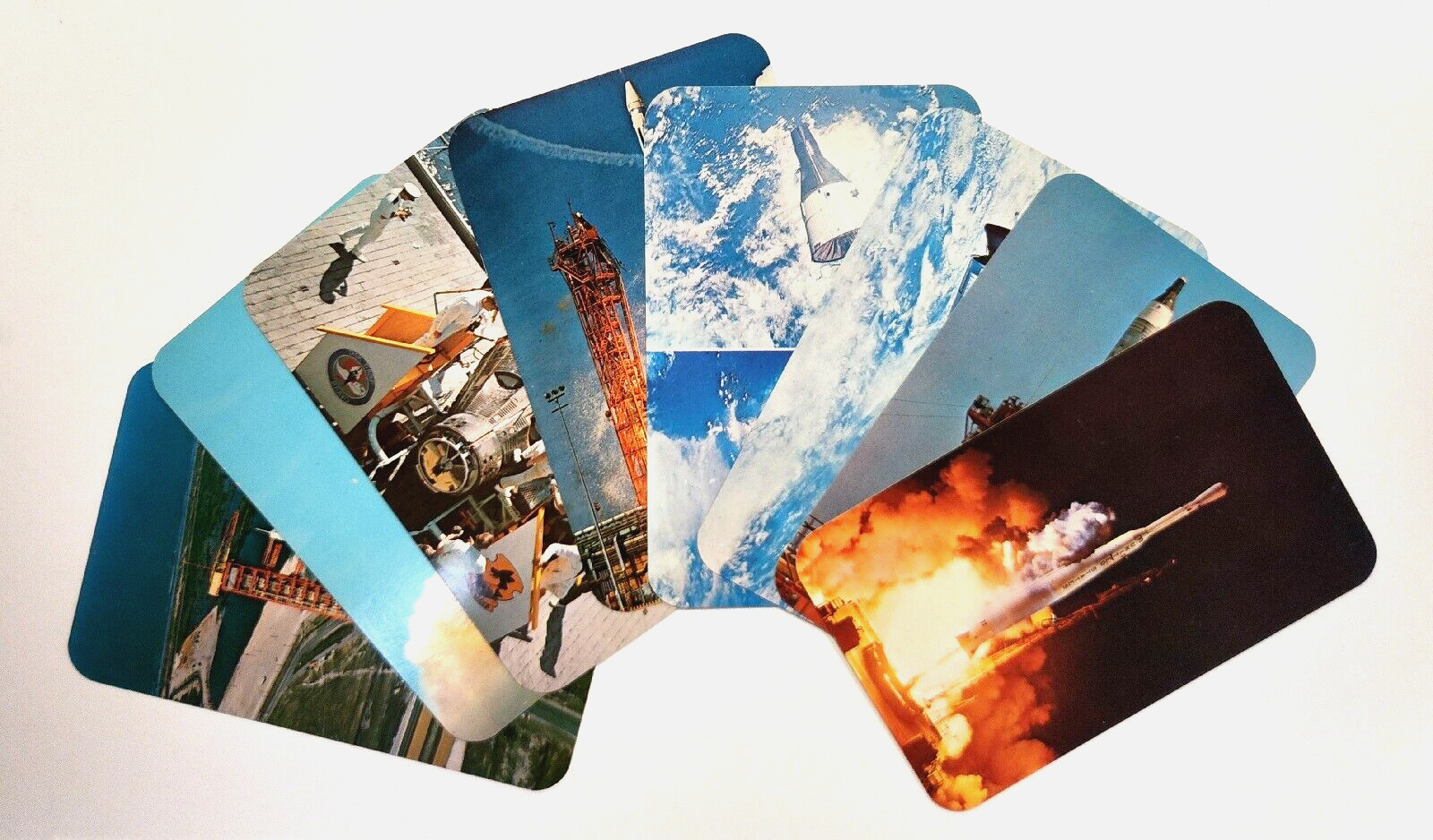8 Vintage NASA Eight Postcard Lot~ Kennedy Space Center~ Merritt Island, Florida