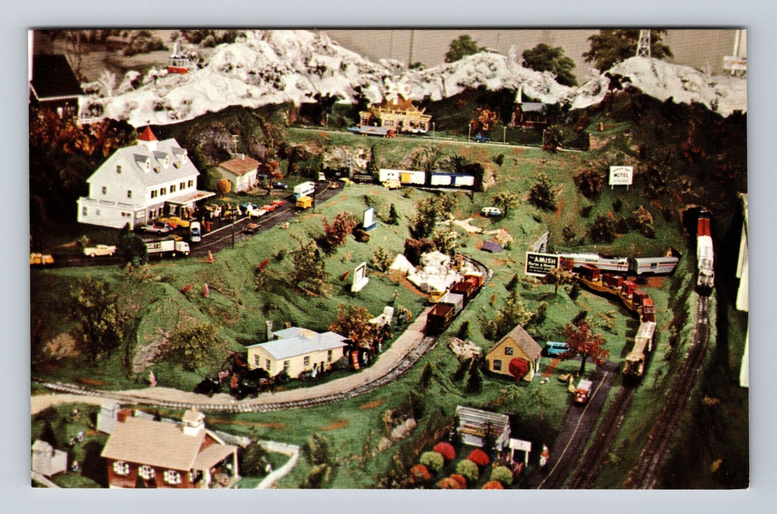 Strasburg PA-Pennsylvania, Panoramic, Choo Choo Barn, Antique, Vintage Postcard