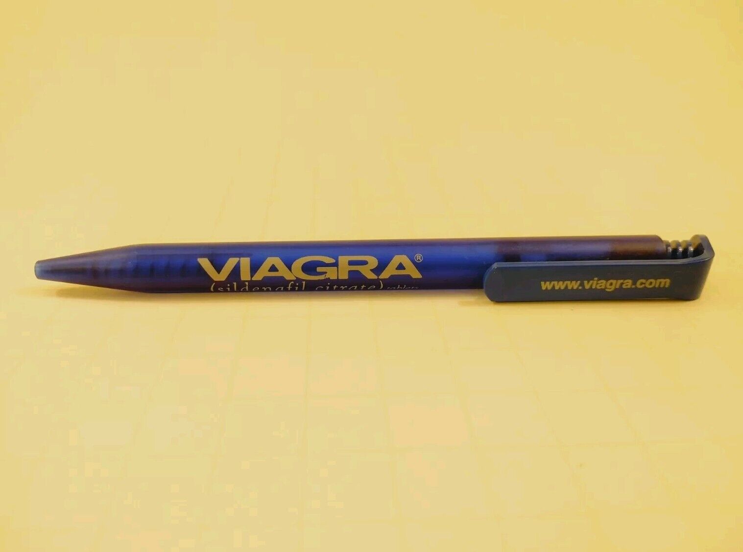 Drug Rep Vintage Viagra Promotional Pen Blue Ink 