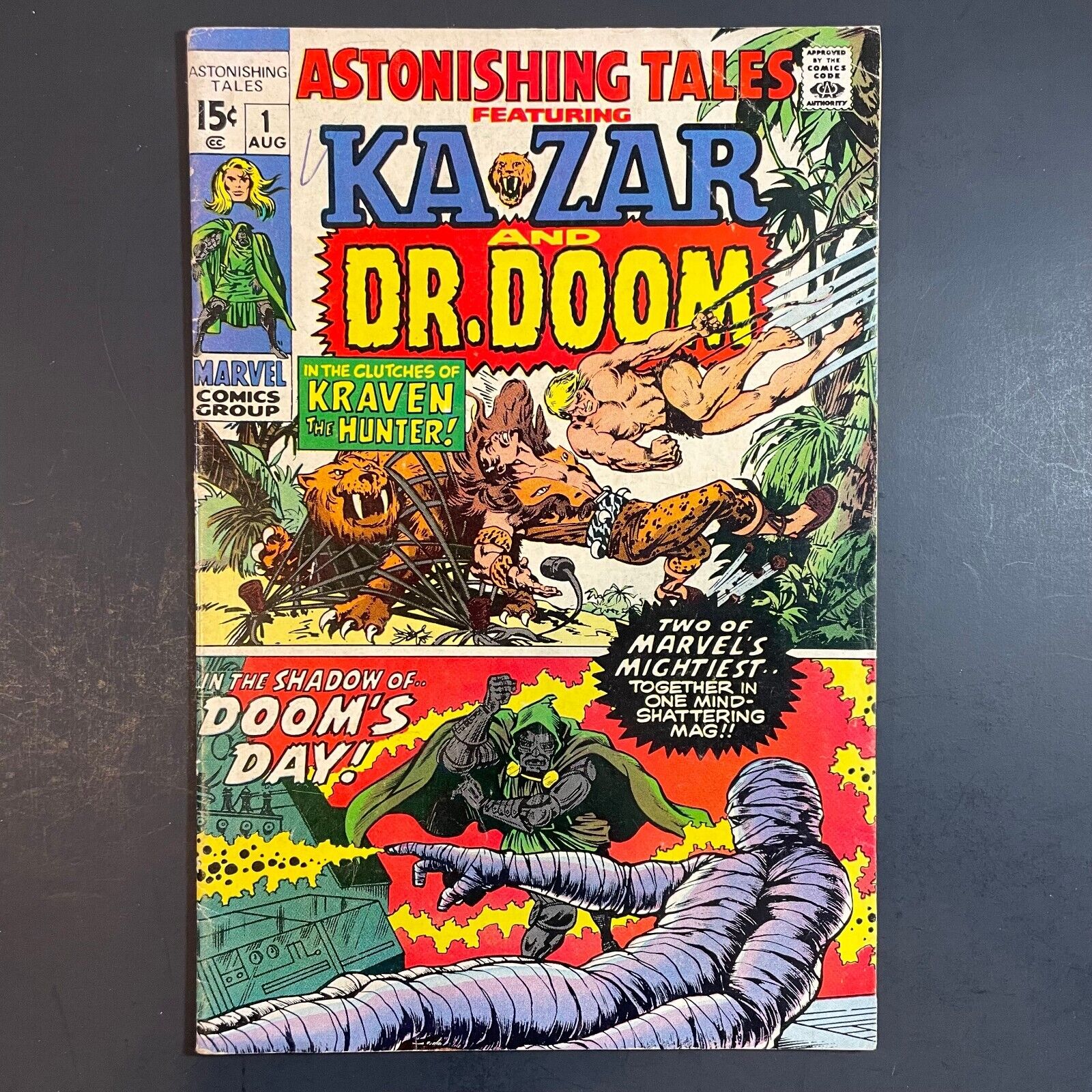 Astonishing Tales 1 Bronze Age Marvel 1970 Doctor Doom Ka-Zar Stan Lee comic