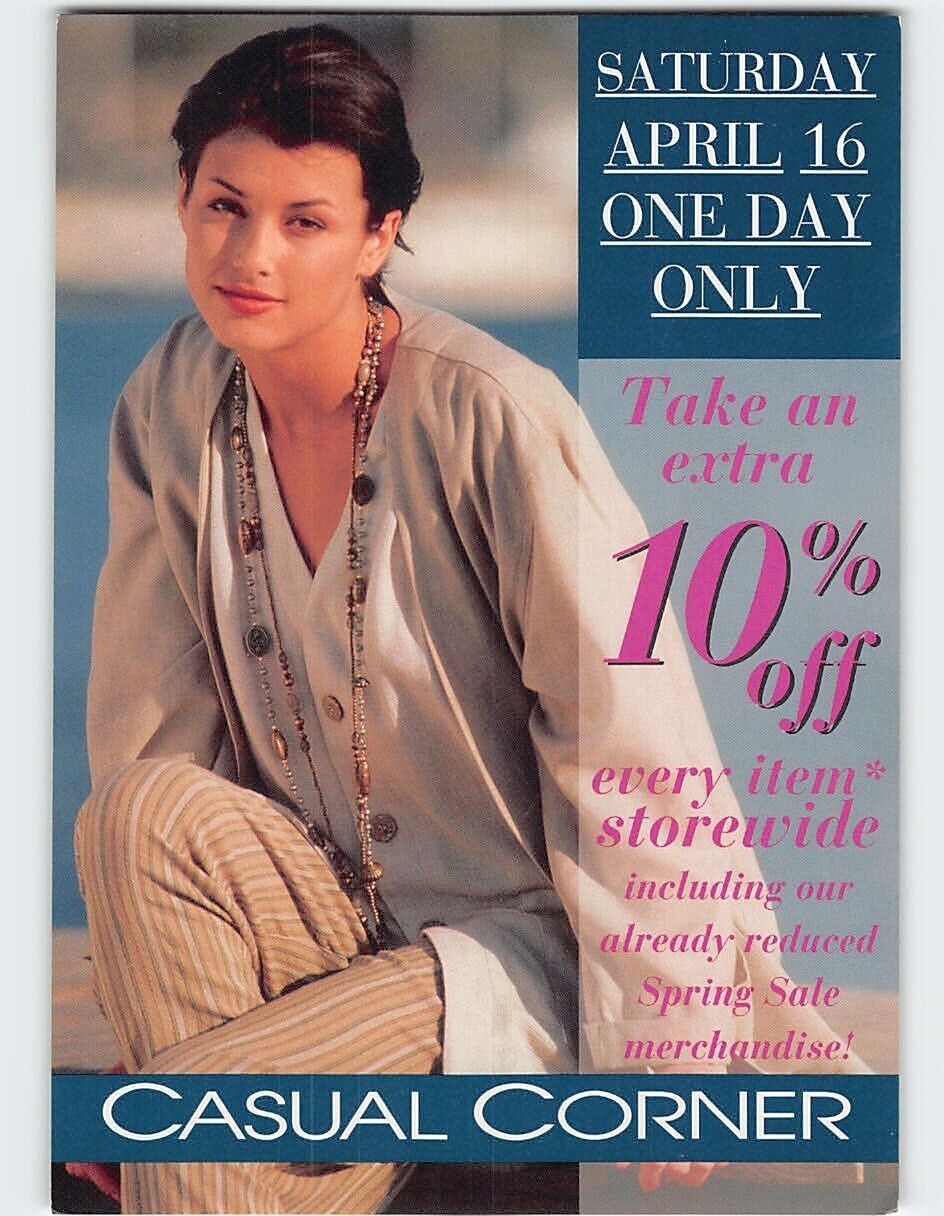 Postcard Take an extra 10% off every item storewide Casual Corner