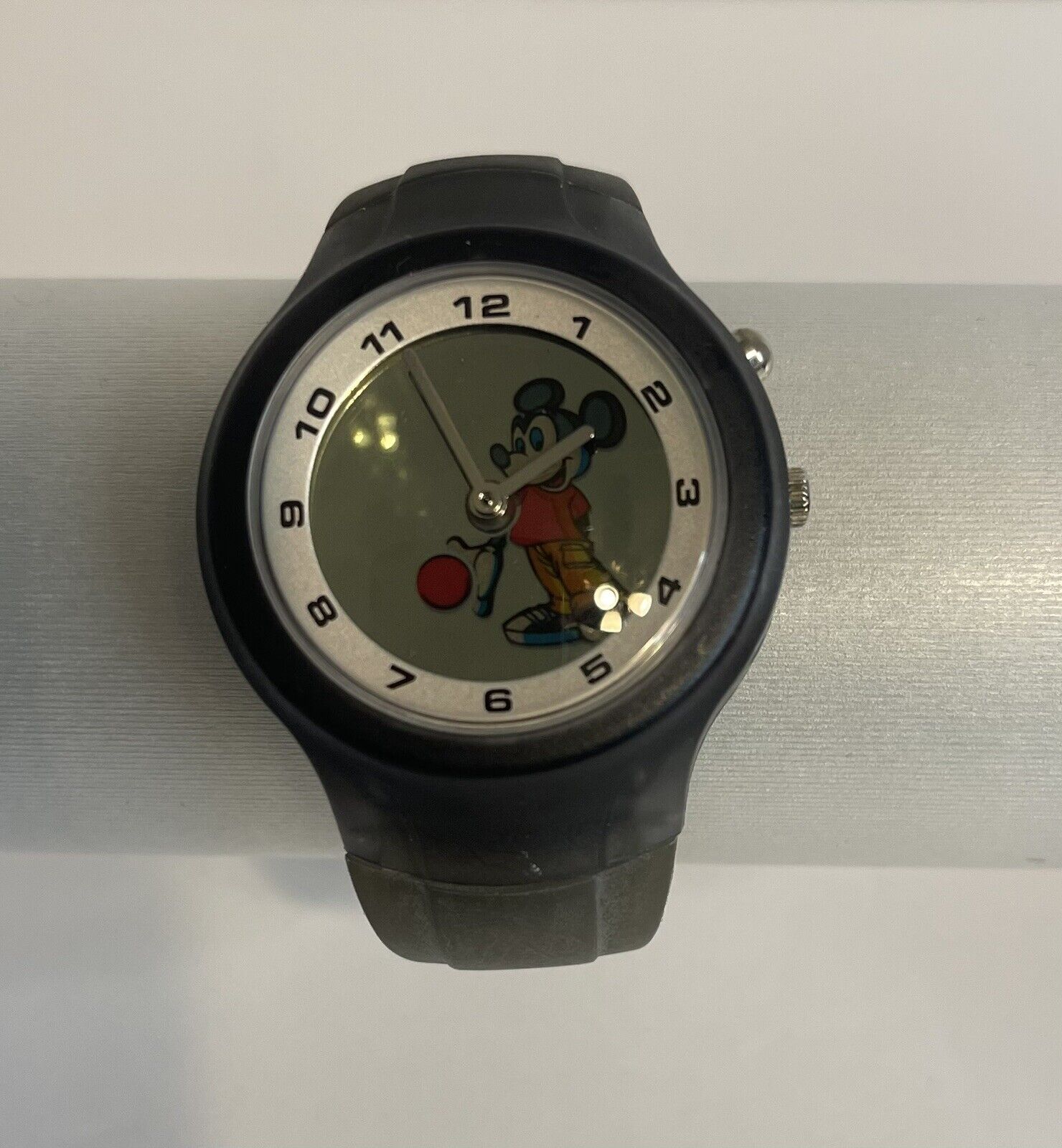 Vintage Rare 3D MICKEY MOUSE DISNEY ANIMATED WRIST WATCH BOUNCING BALL