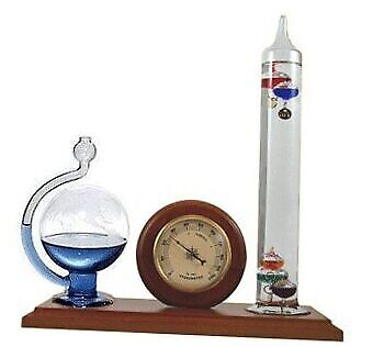 Ambient Weather WS-YG501 Galileo Thermometer, Hygrometer and Glass Fluid 