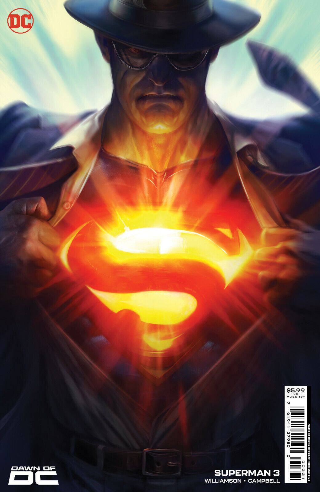 SUPERMAN #3 (FRANCESCO MATTINA VARIANT)(2023) COMIC BOOK ~ DC Comics