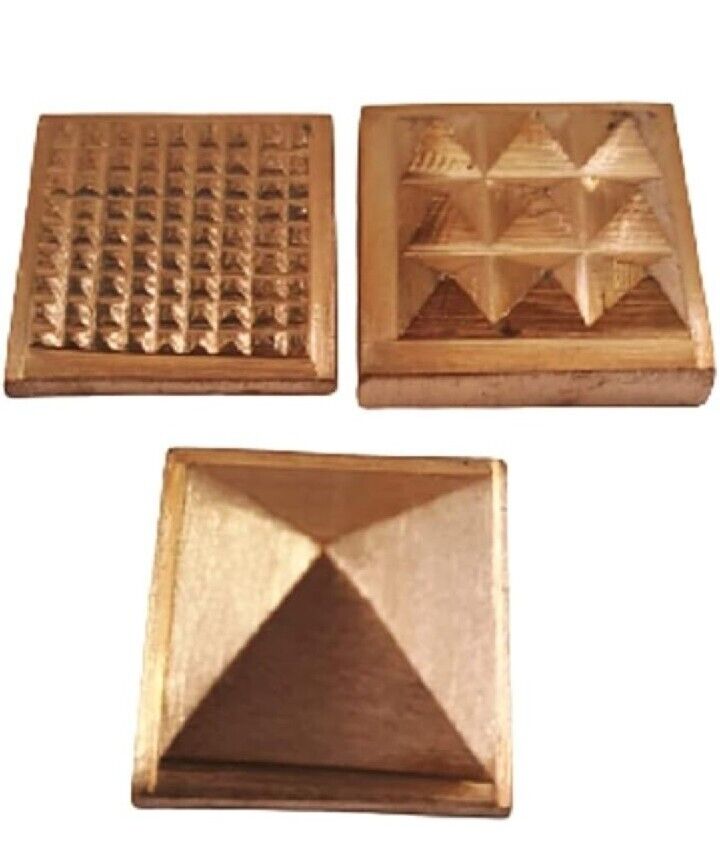 Copper Vastu Pyramid for Vastu Dosh Nivaran (91 Pyramids in 1 ) (Small) (3 Cms)
