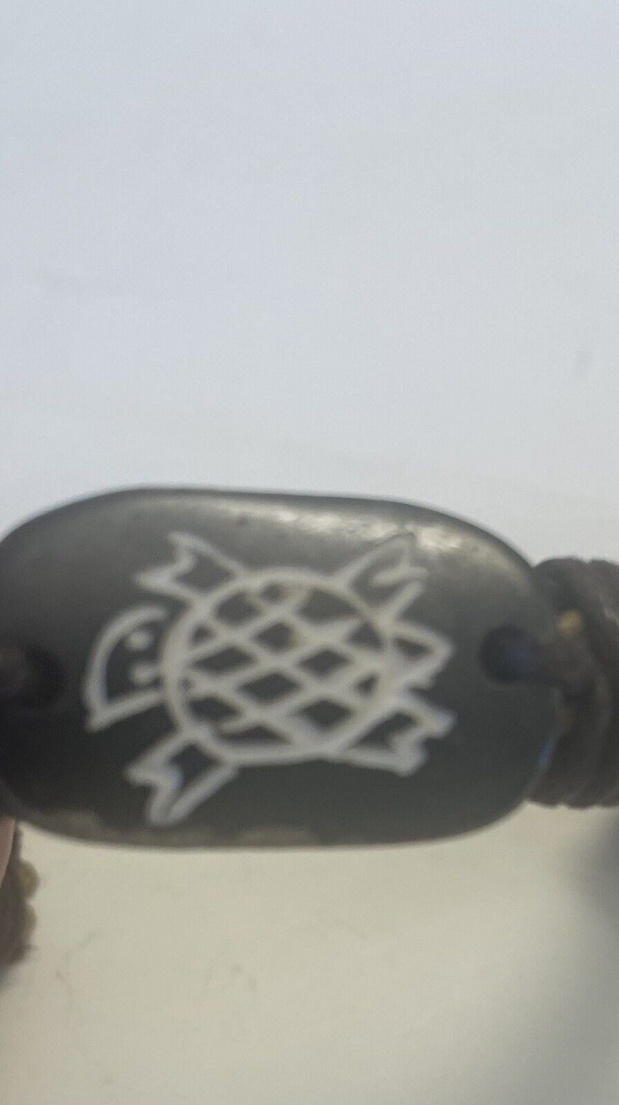 Sea Turtle Bracelet  on  Leather Drawstring   Vintage Unisex