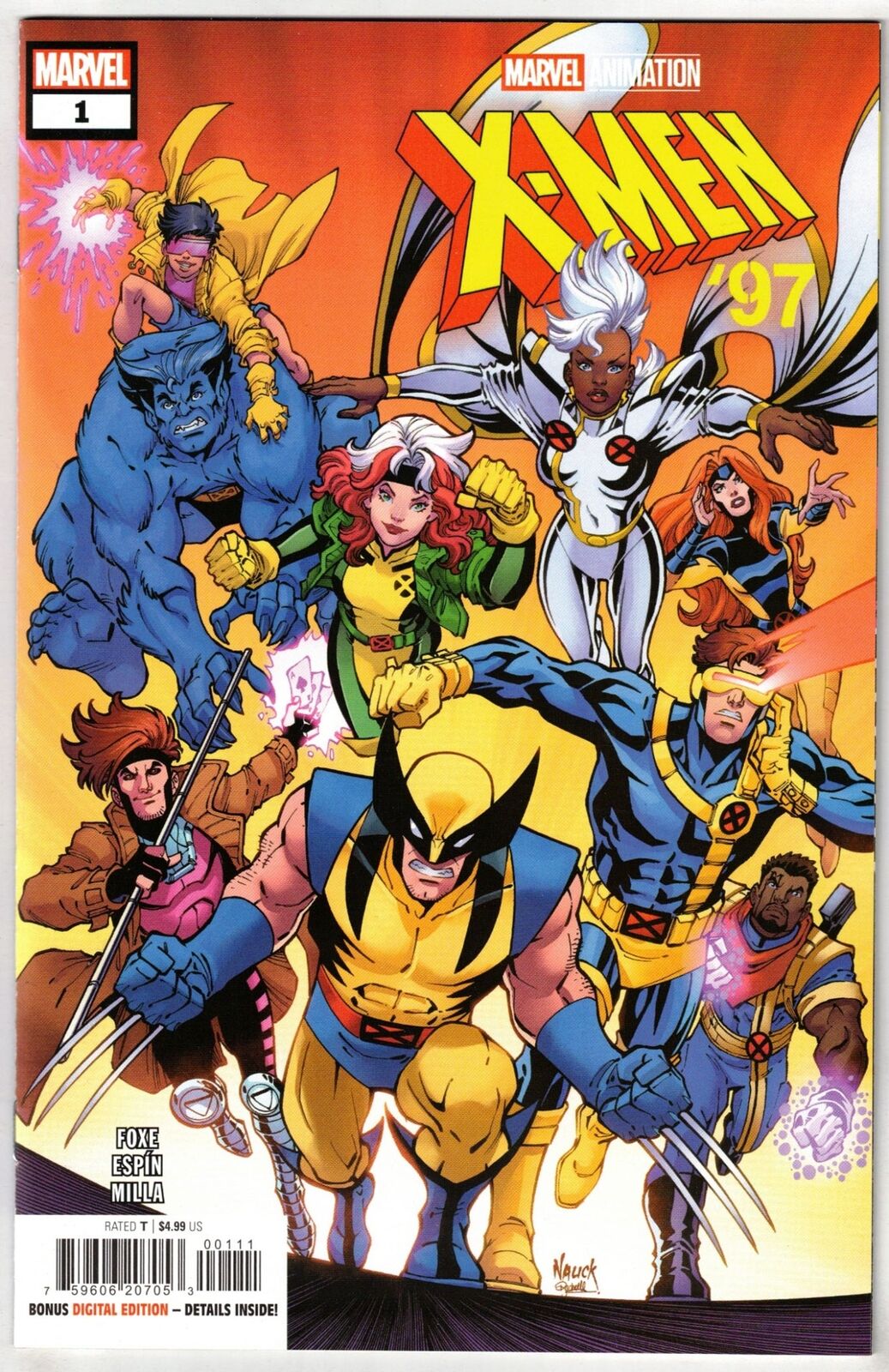 X-MEN '97 #1- COVER A 1ST PRINT- PREQUEL TO SHOW- MARVEL ANIMATION