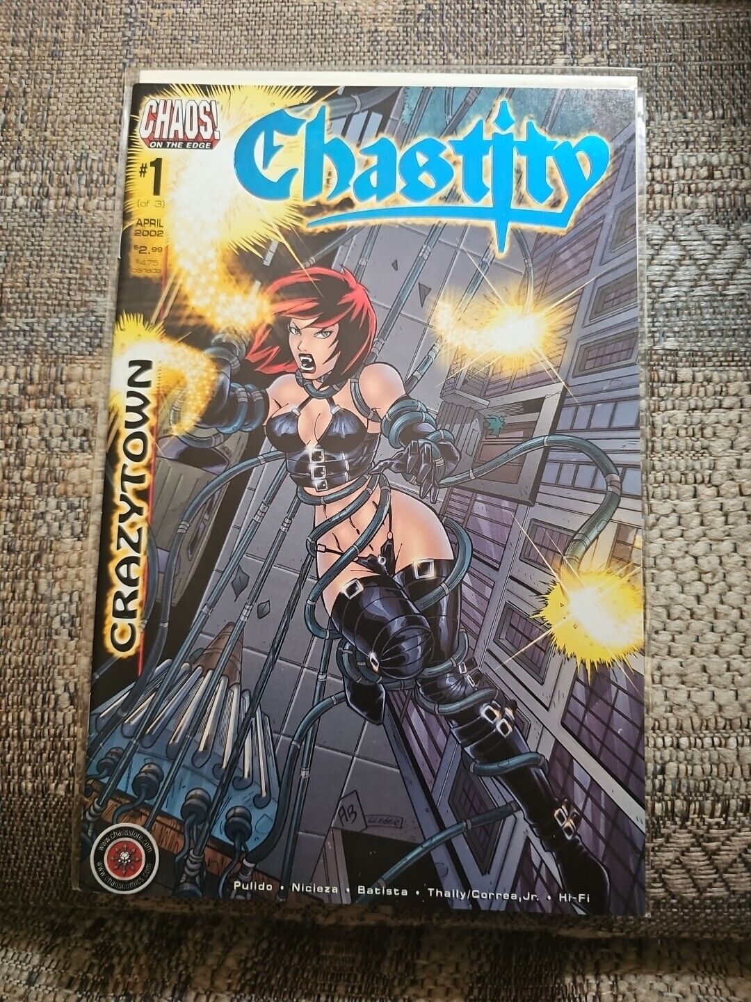 Chastity Crazy Town Blue Foil DF Ed Lim 299 No COA, Chaos Comics