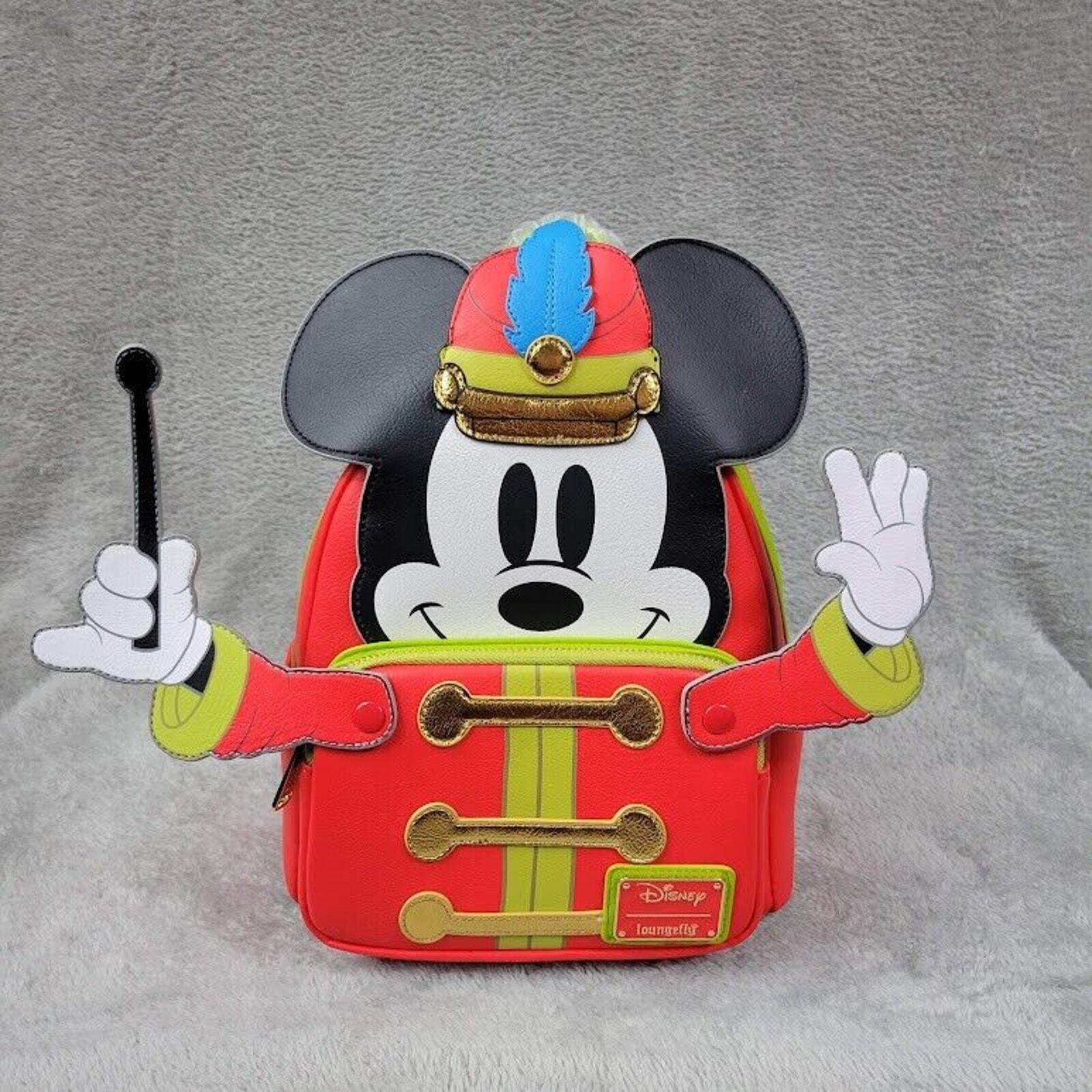 Loungefly Disney Mickey Mouse The Band Concert Mini Backpack Disney 100 Decades