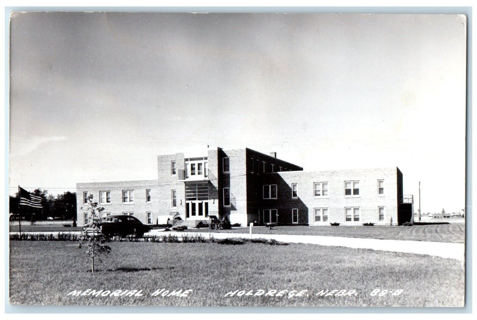 1957 View Of Memorial Home Holdrege Nebraska NE RPPC Photo Vintage Postcard