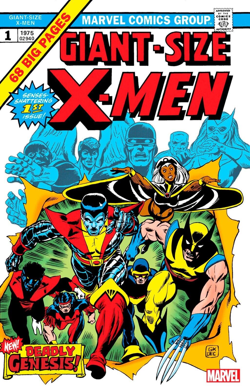 Giant Size X-Men #1 Gil Kane Cover Facsimile Ed Marvel Comic 2023 NM