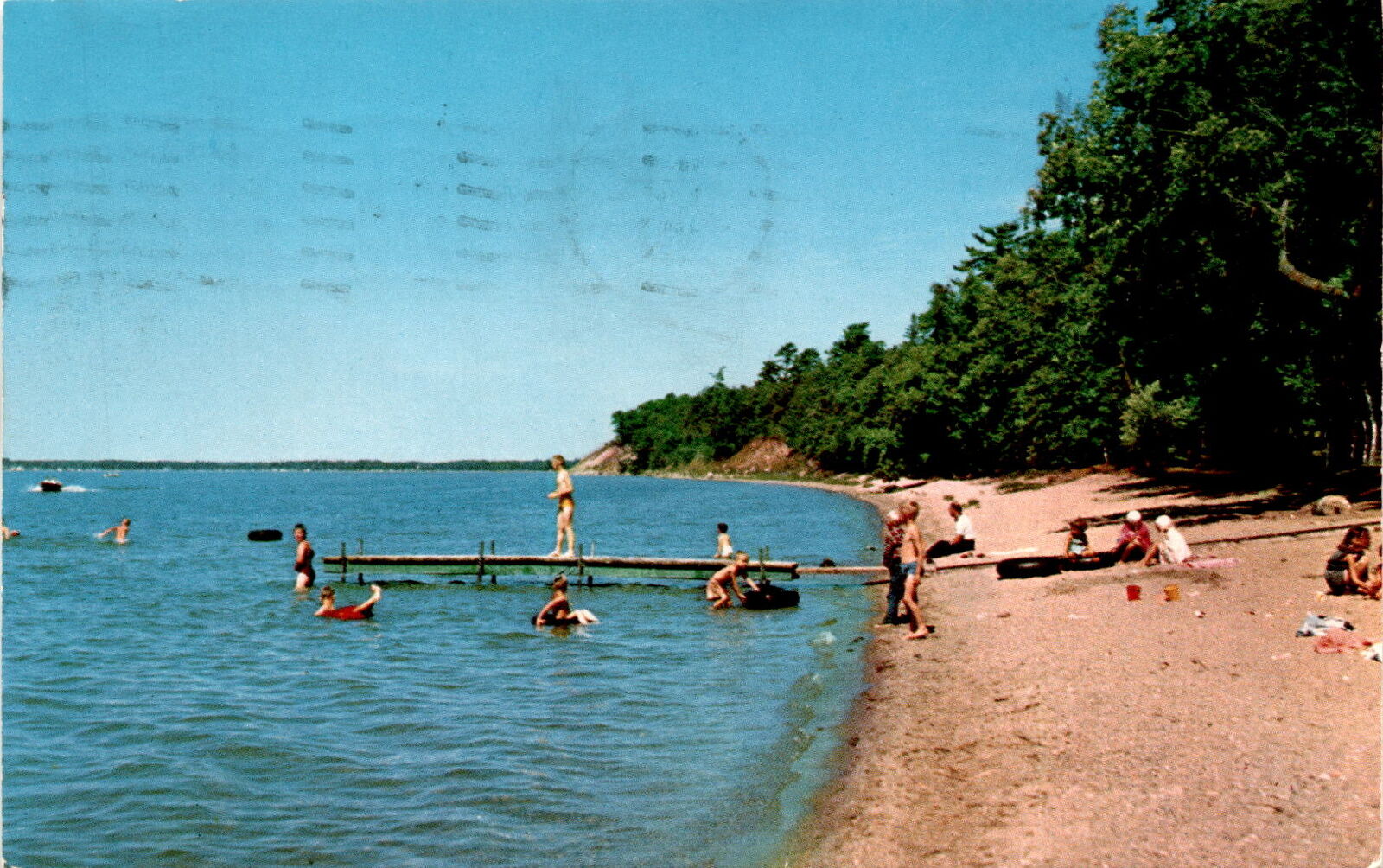 Lake Bemidji State Park, Bemidji, Minnesota, northeast side, camping Postcard