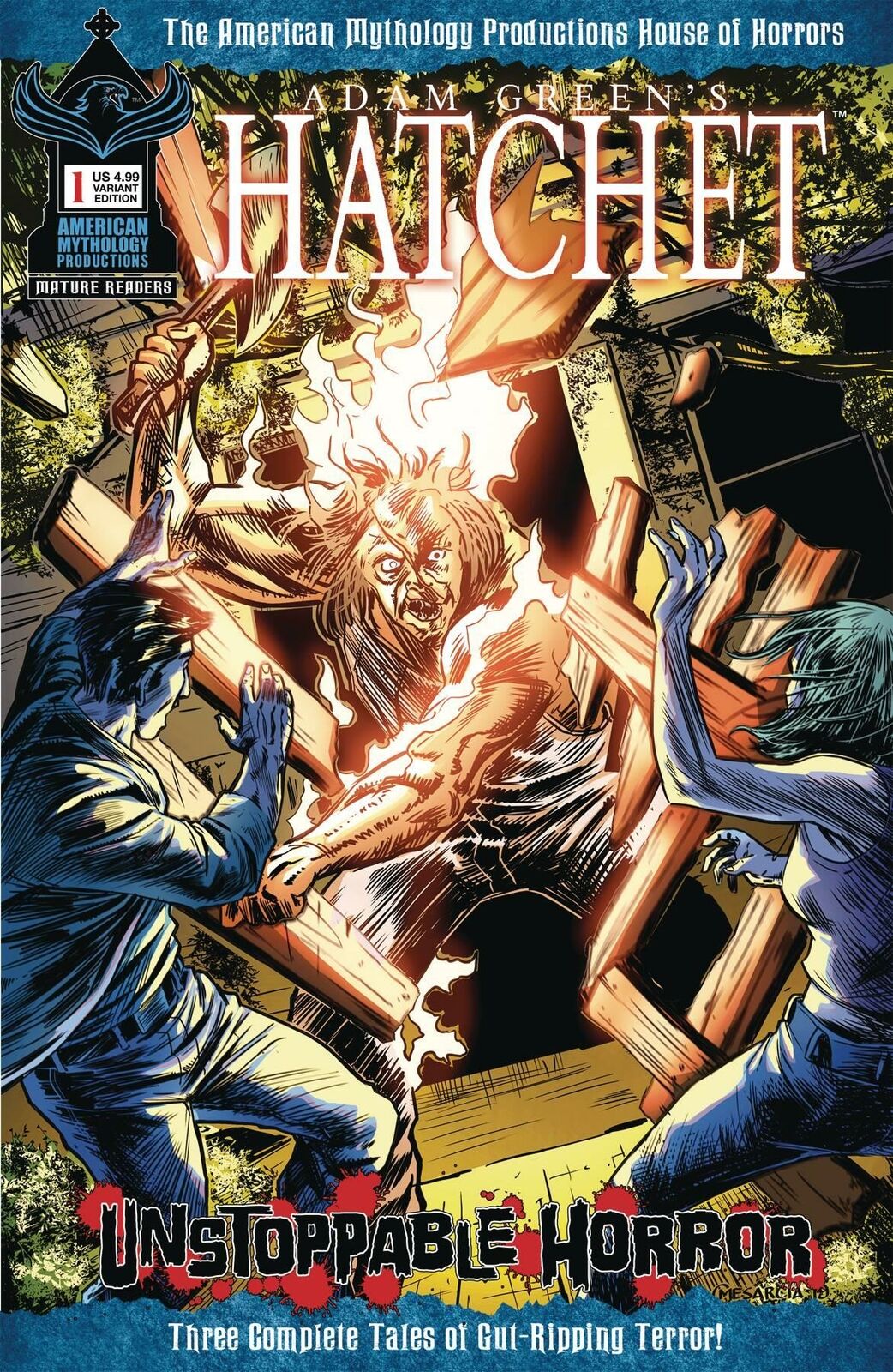 Hatchet Unstoppable Horror #1 Cvr B Mesarcia Var American Mythology Comic Book