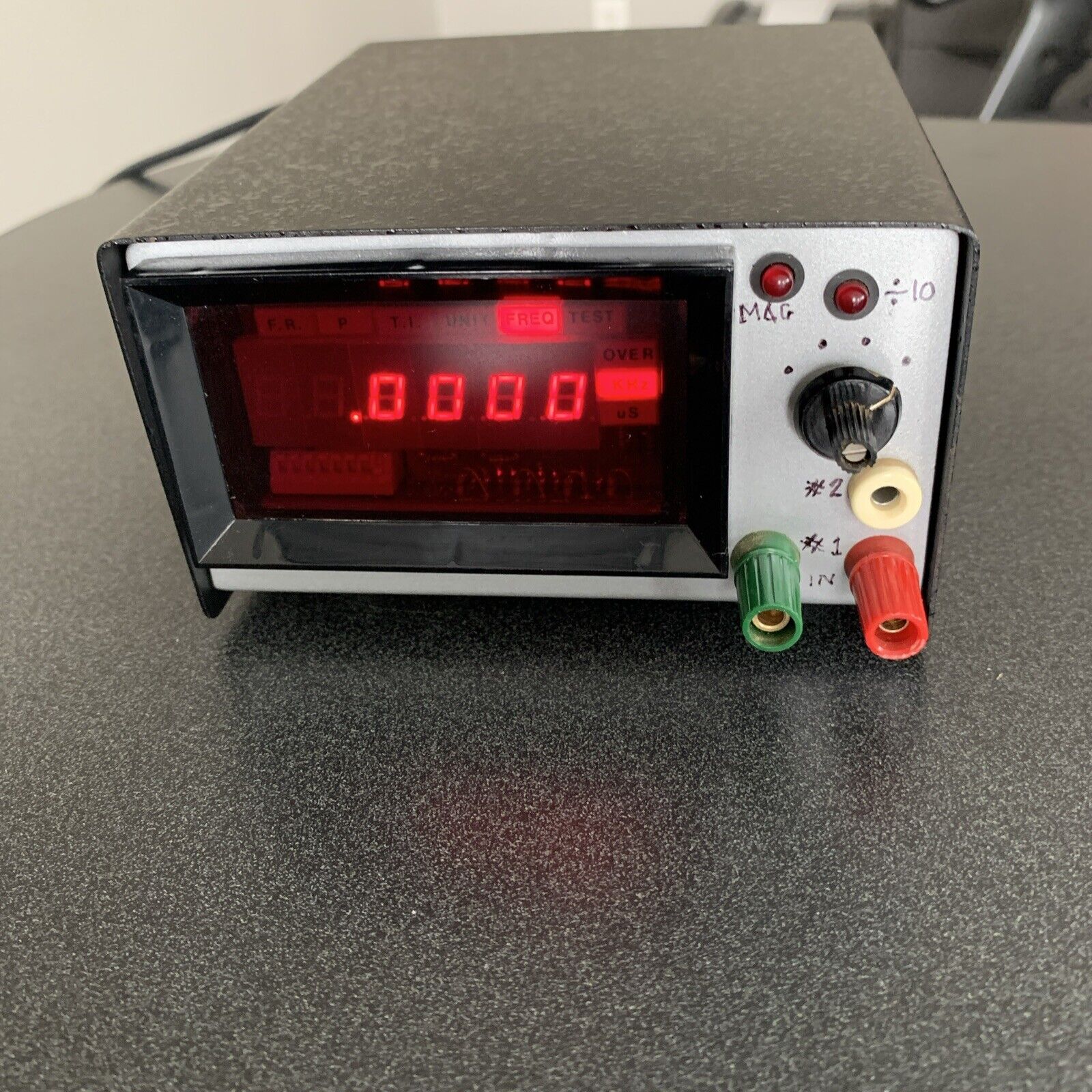 Digital Frequency Counter RED LED display Home Built