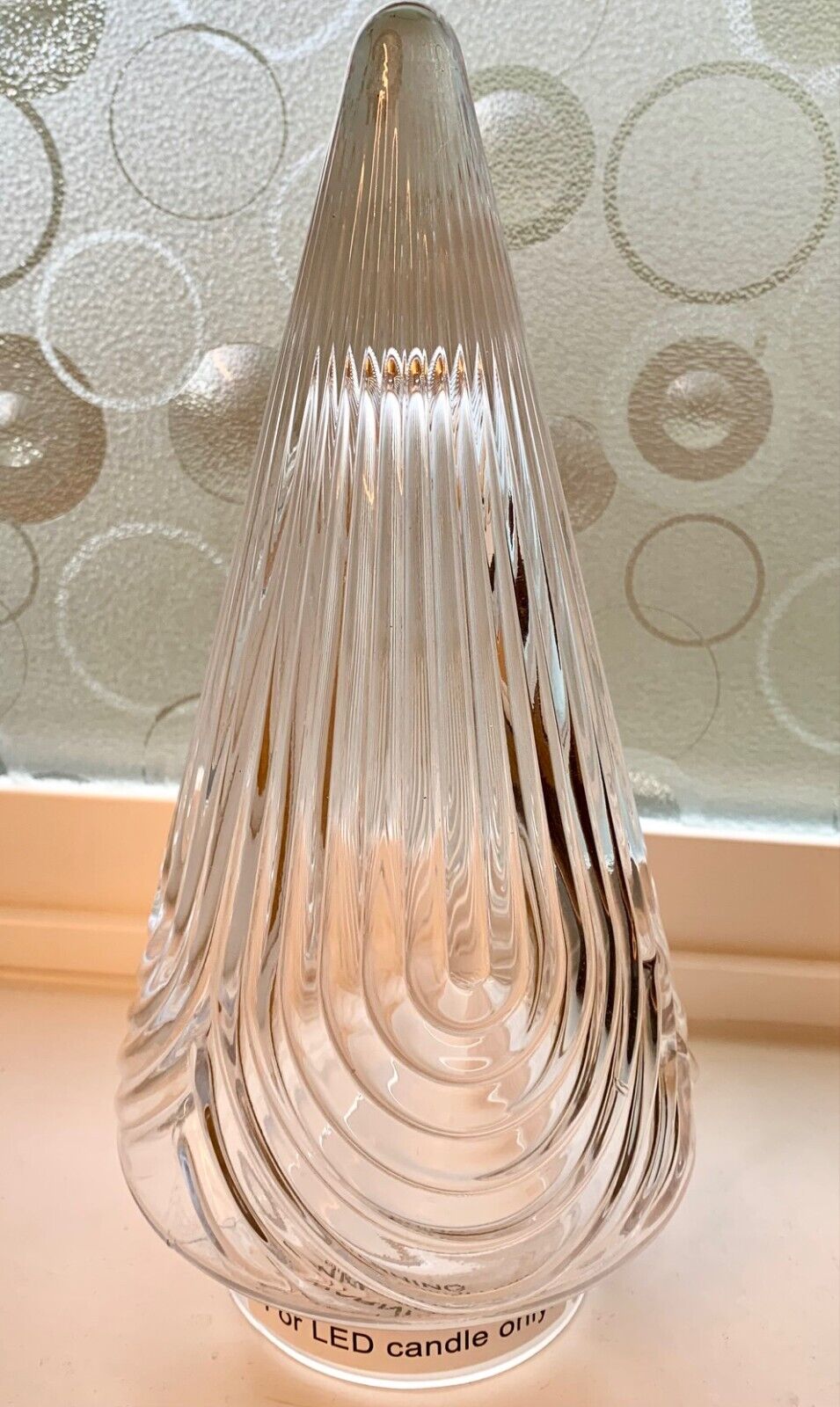 Target Threshold Clear Ribbed Glass Tree 10
