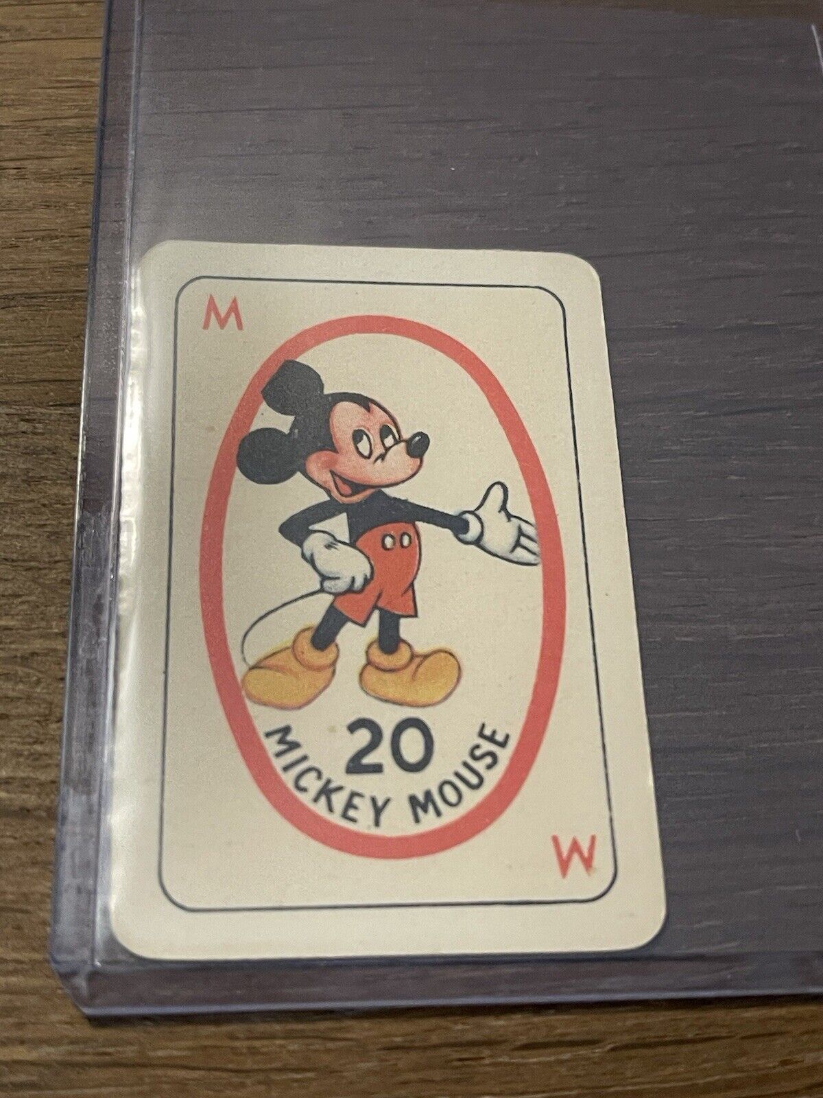 Vintage Rare Italian Disney 🎥 Card Game Mickey Mouse Playing Card RARE