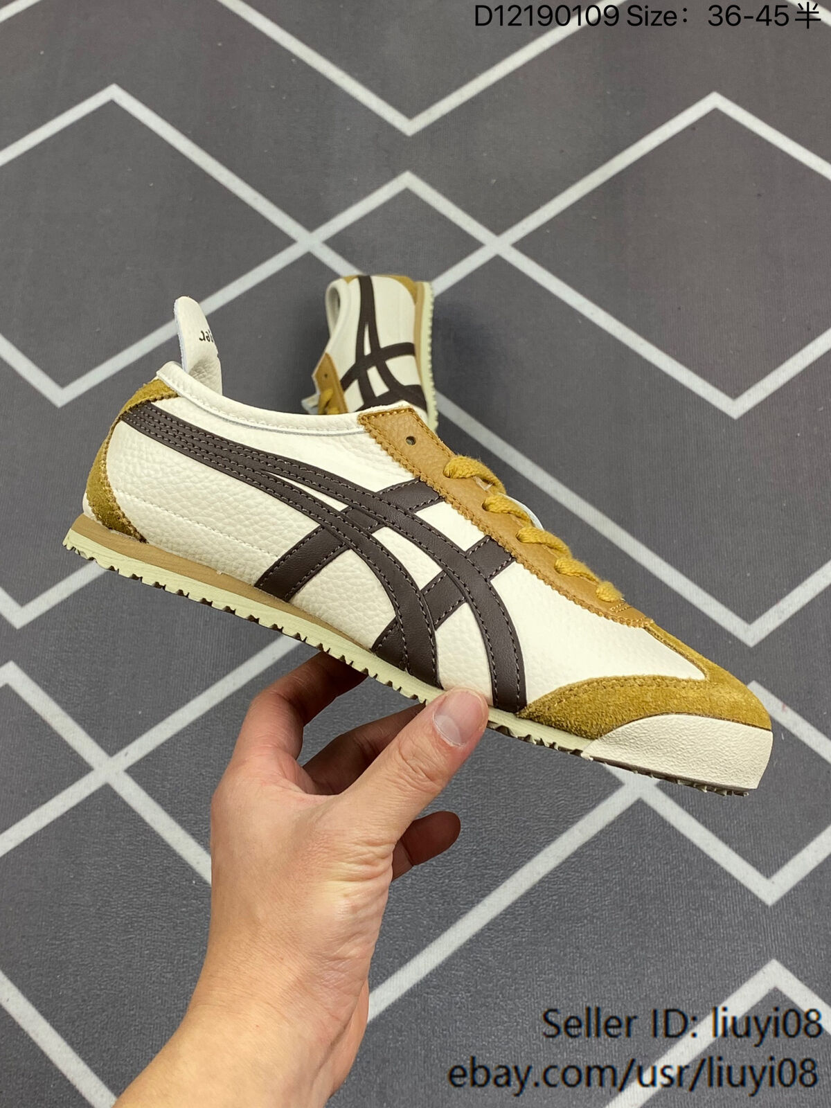 [NEW] Onitsuka Tiger MEXICO 66 Classic Beige/Yellow Unisex Shoes US Size: 4-10