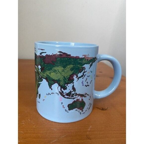 Global Warming Climate Change Mug 2014 Earth Map
