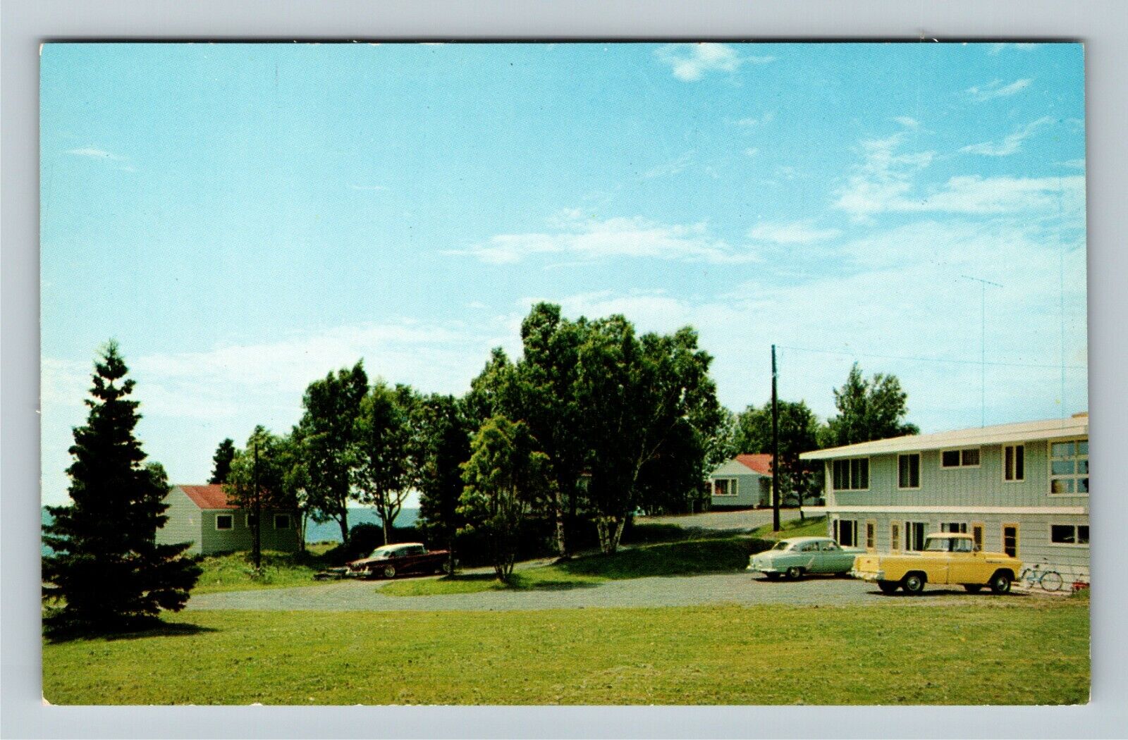 Tofte MN-Minnesota, Olsen's Motel and Cabins, Advertising, Vintage Postcard