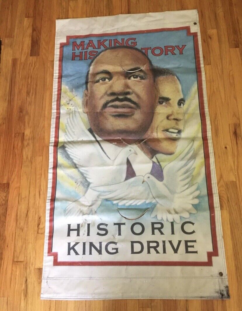 64x34” Historic King Event Poster Martin Luther King Barack Obama Making History