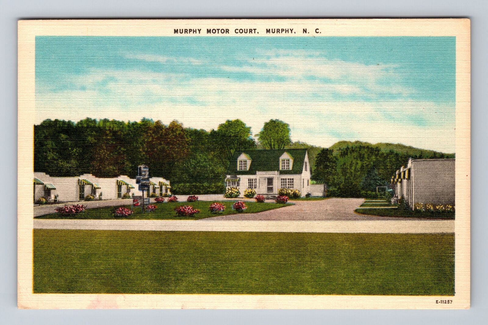 Murphy NC-North Carolina, Murphy Motor Court, Advertising Vintage Postcard