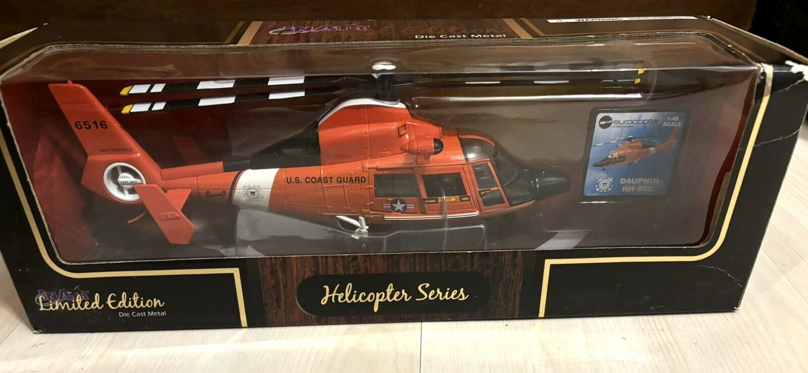 New- Limited Edition Collectible US Coast Guard Toy/model  Helicopter 1:48 Scale