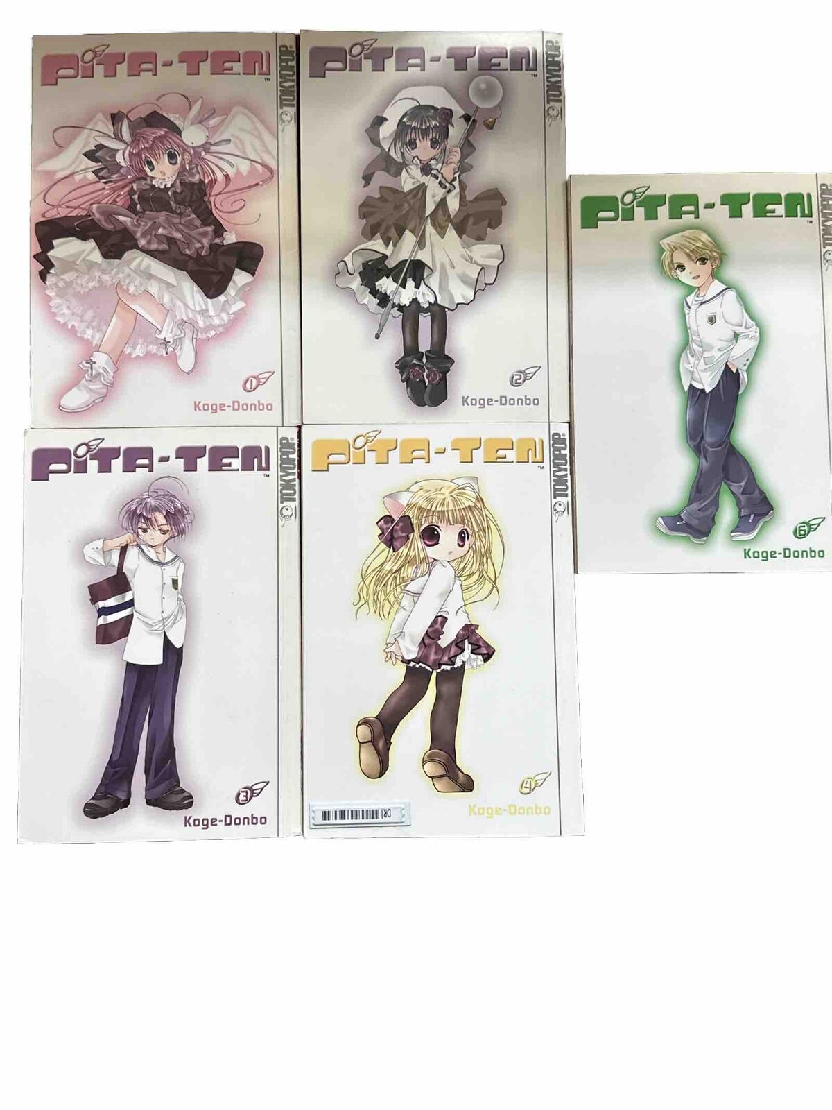 Pita-Ten Vol 1 2 3 4 6 Books Set Manga Graphic Novel Comic Lot Of 5