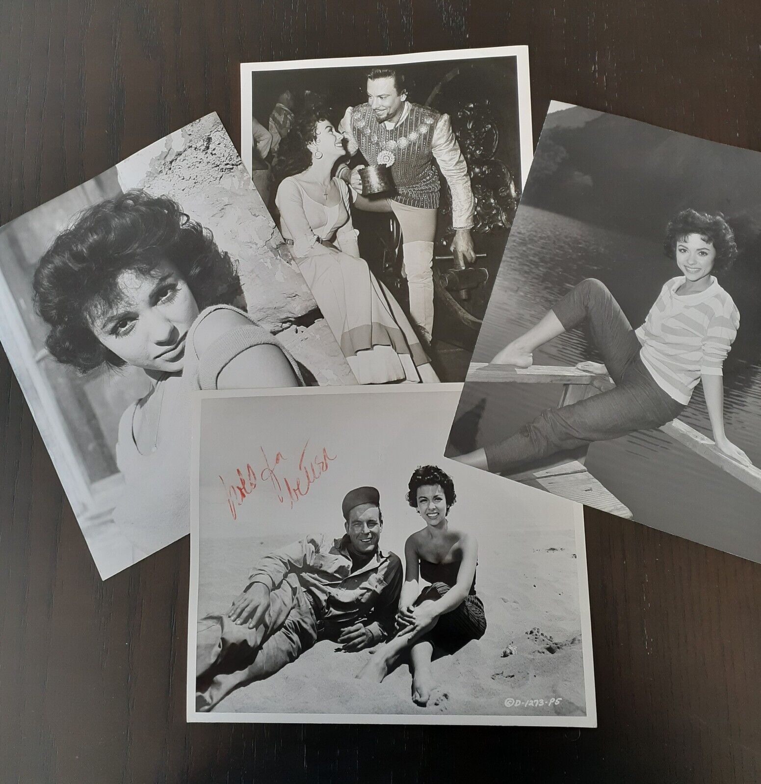 Rita Moreno Lot of 4 Press Photos  1955 El Alamein, The Vagabond King, King & I