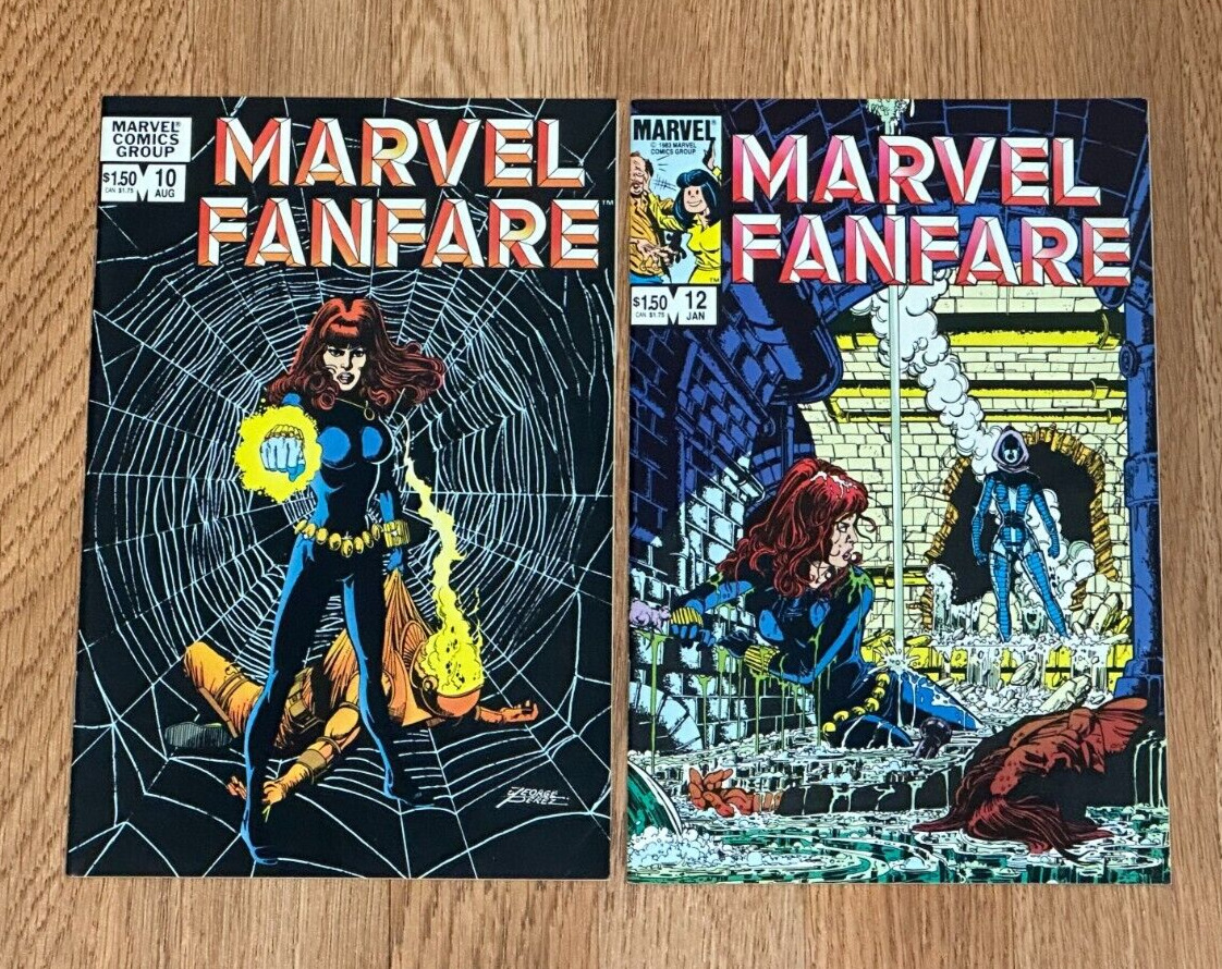 Marvel Fanfare #10 #12 Comic Book Lot (1982 Series) Marvel Comics
