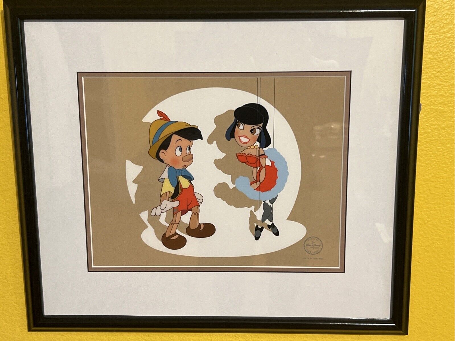 Disney Pinocchio Limited Edition Sericel Cel \