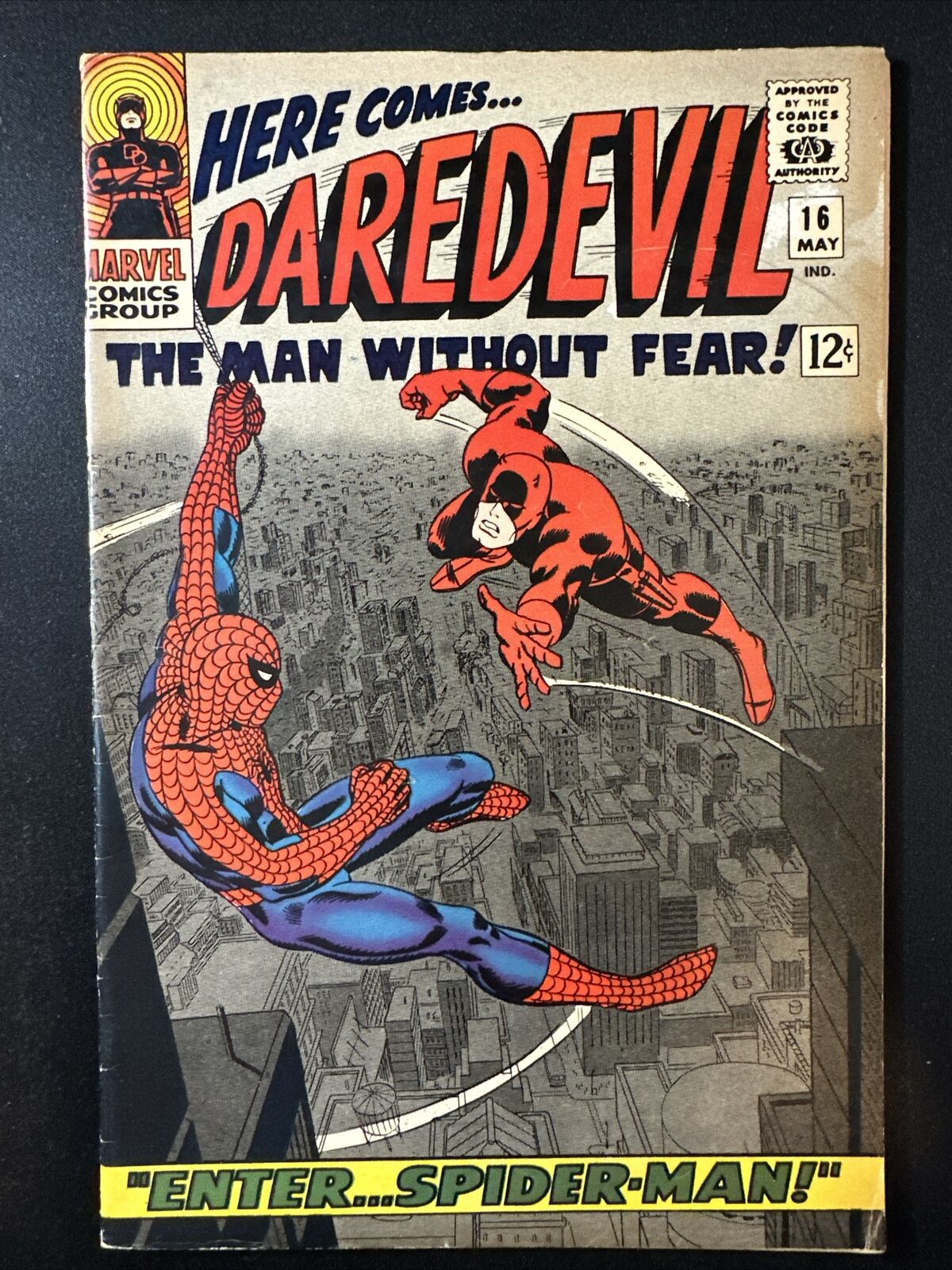 Daredevil #16 Marvel Comics Vintage Old Silver Age 1st Print 1964 Very Good *A4