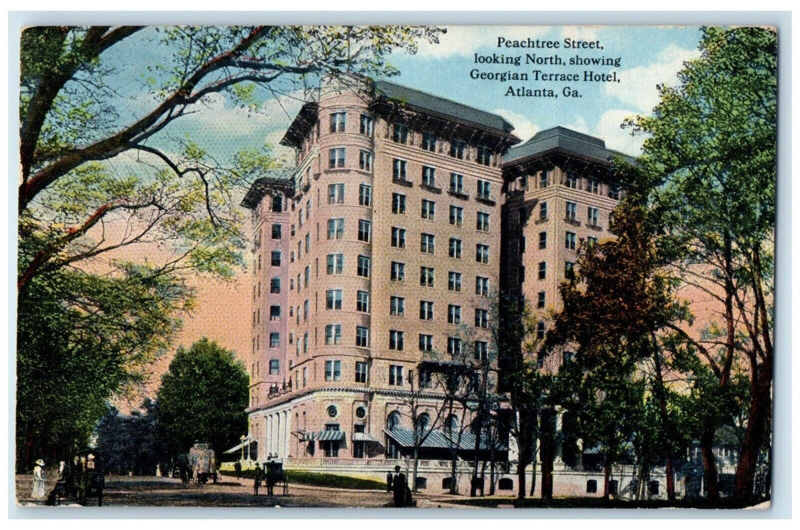 1916 Peachtree Street  North Georgian Terrace Hotel Atlanta Georgia GA Postcard