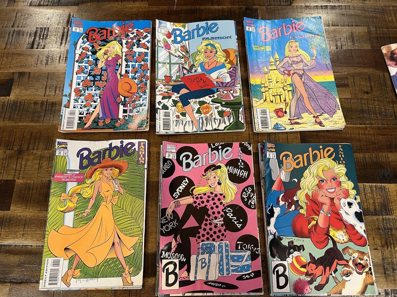 Lot of 19 Barbie Fashion Marvel Comic Books 1992 1993 1994 Good Condition