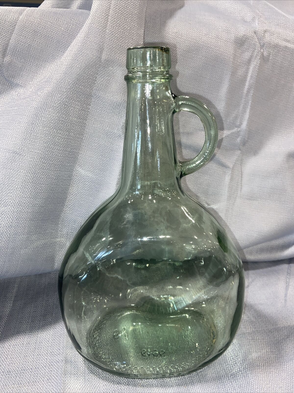 Antique Green Glass Wine Liquor Jug 1.5 Liters