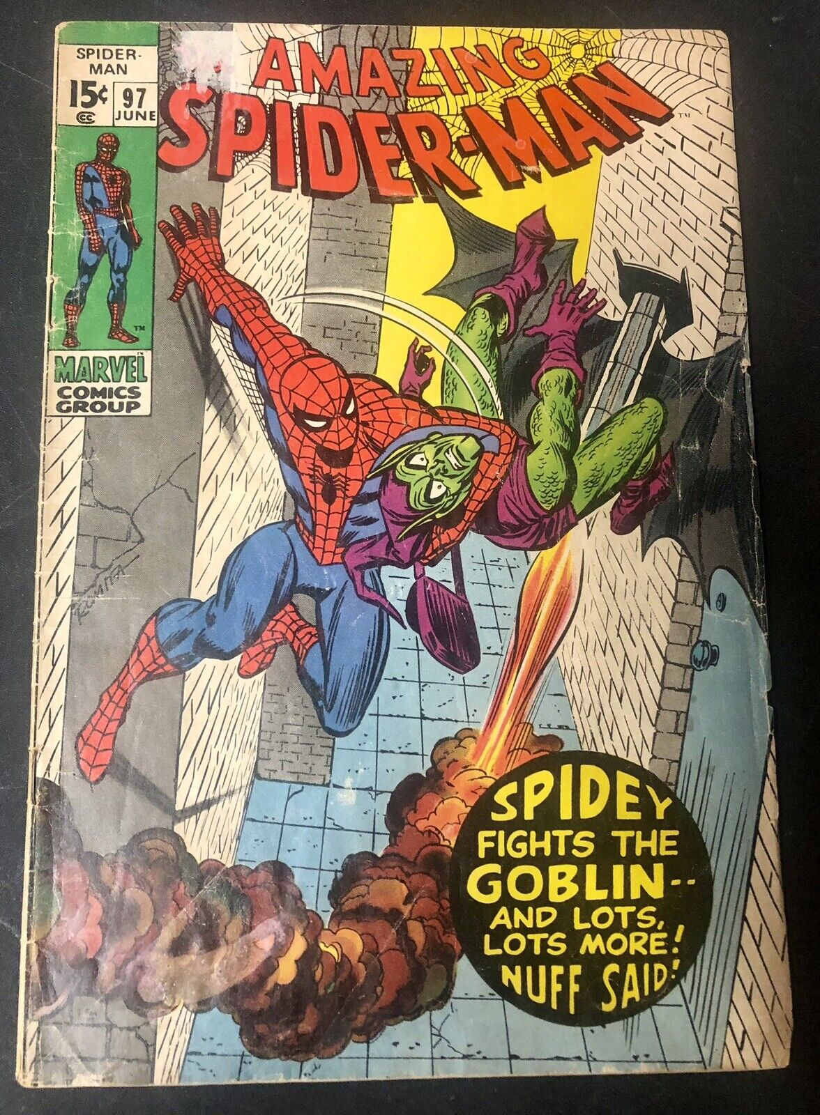 Marvel- Amazing Spider-Man #97 (1971) Lee, Kane & J. Romita. No Code. Drug Issue
