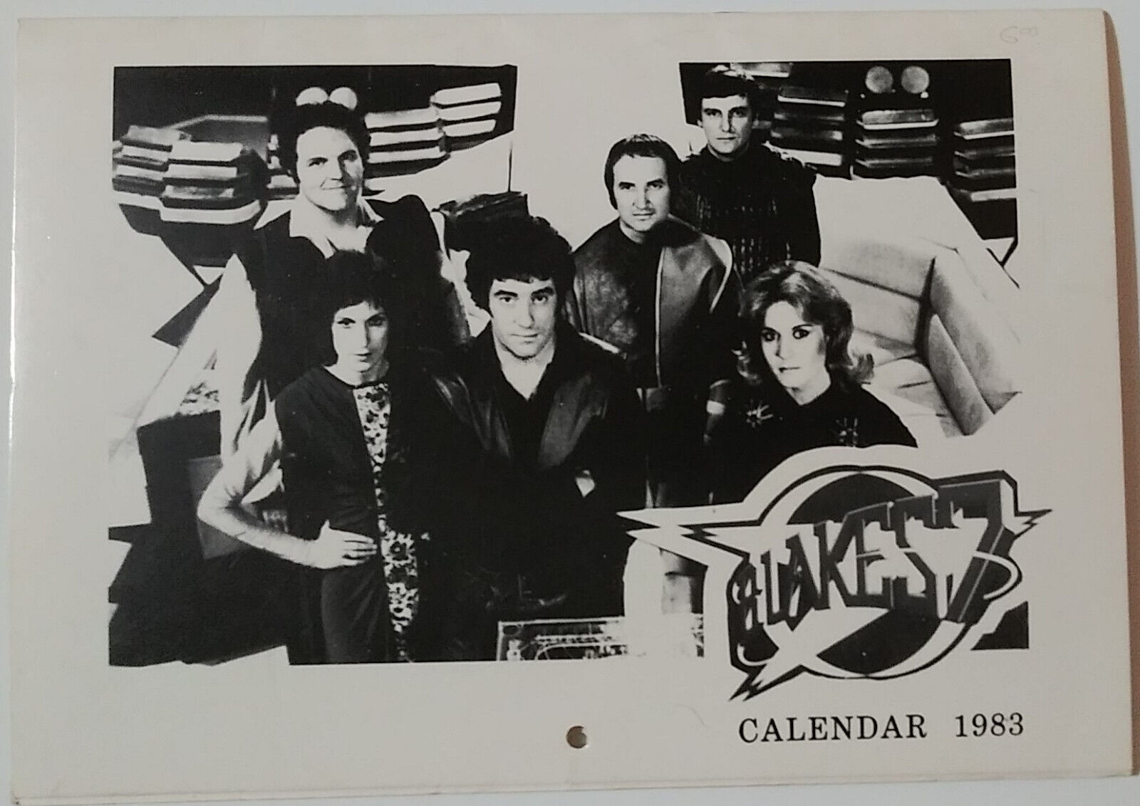 Blake\'s 7 1983 Calendar. Blake\'s Seven Fan Club Fanzine