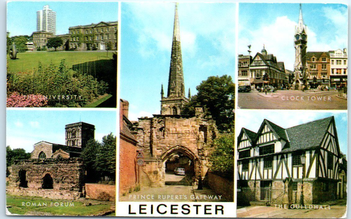 Postcard - Leicester, England