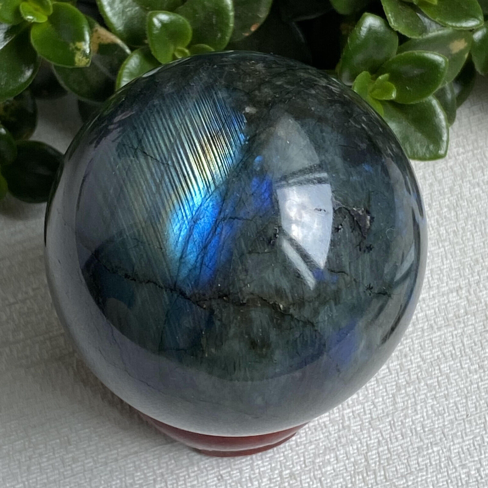 Top 1pc Natural labradorite ball Quartz Crystal sphere Reiki healing 50mm
