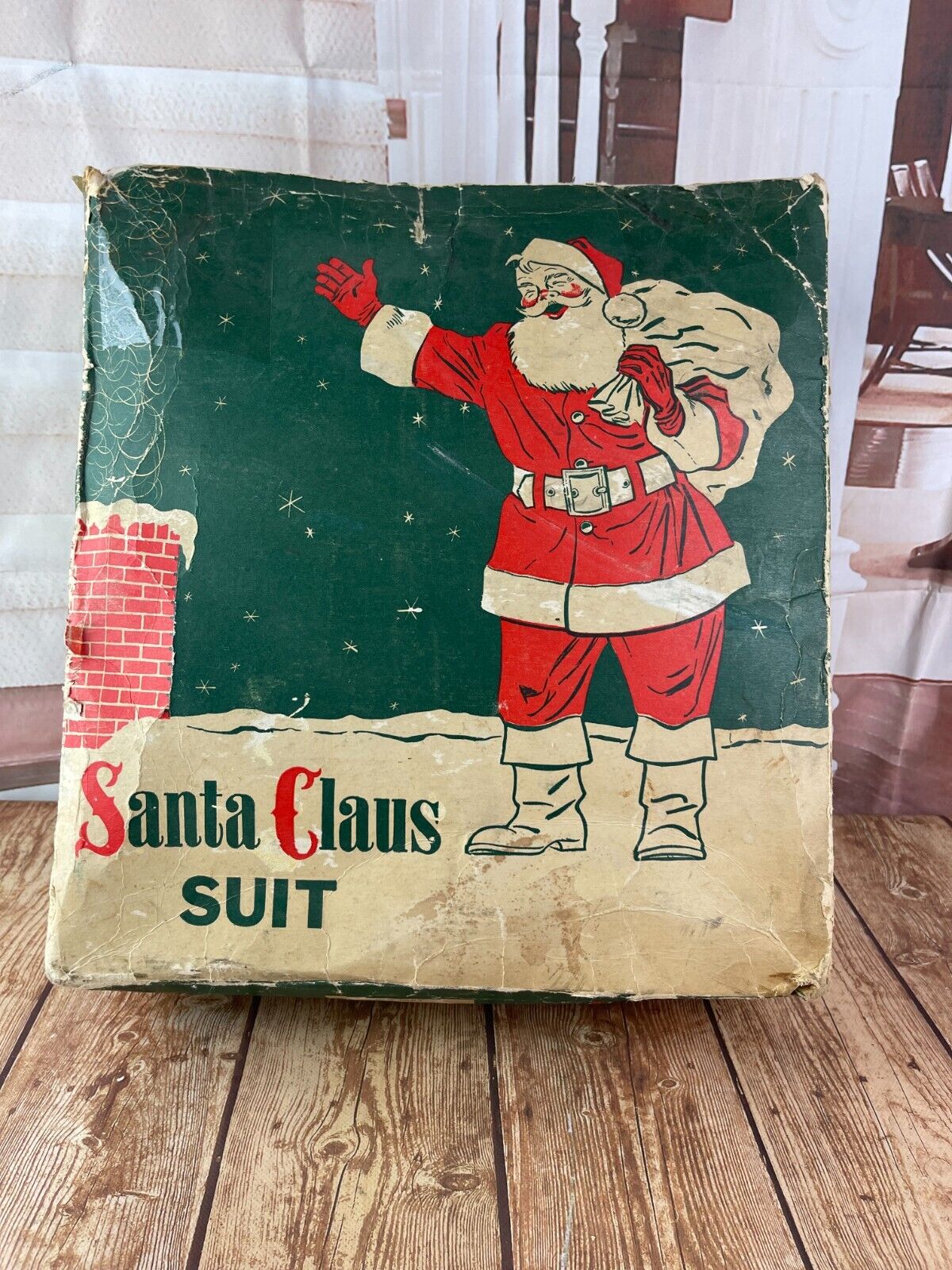 Vintage 1969 Santa Claus Suit size large 42 46 Christmas Costume 