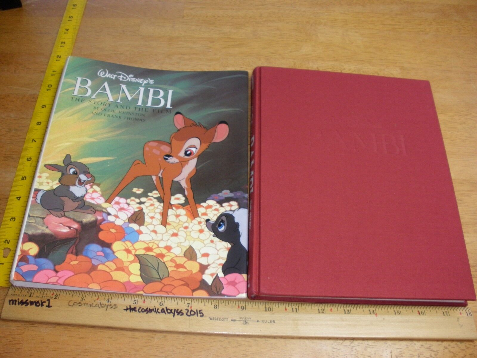 Bambi The Story of the Film book SIGNED Ollie Johnston and Frank Thomas 1st 1990