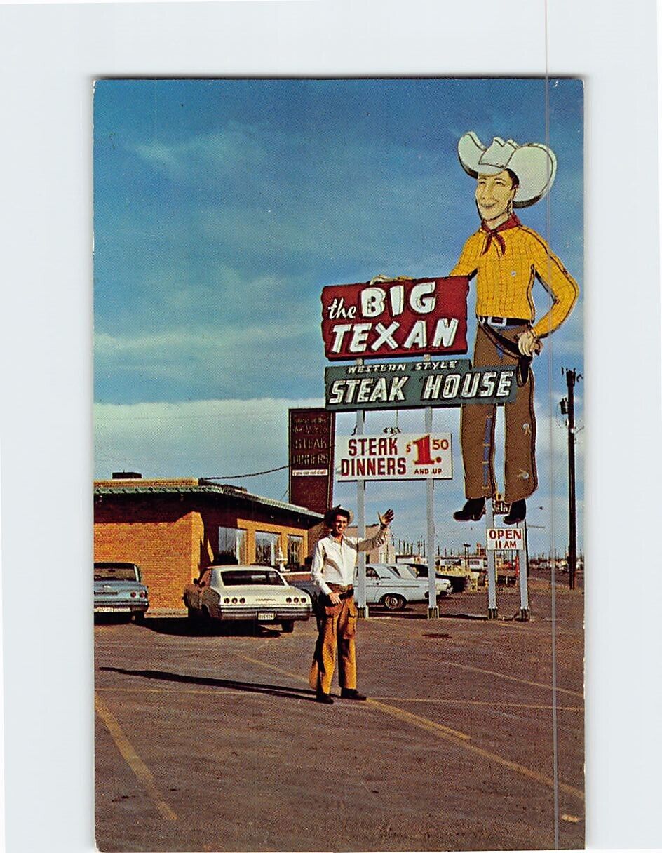 Postcard Big Texan Steak House Amarillo Texas USA