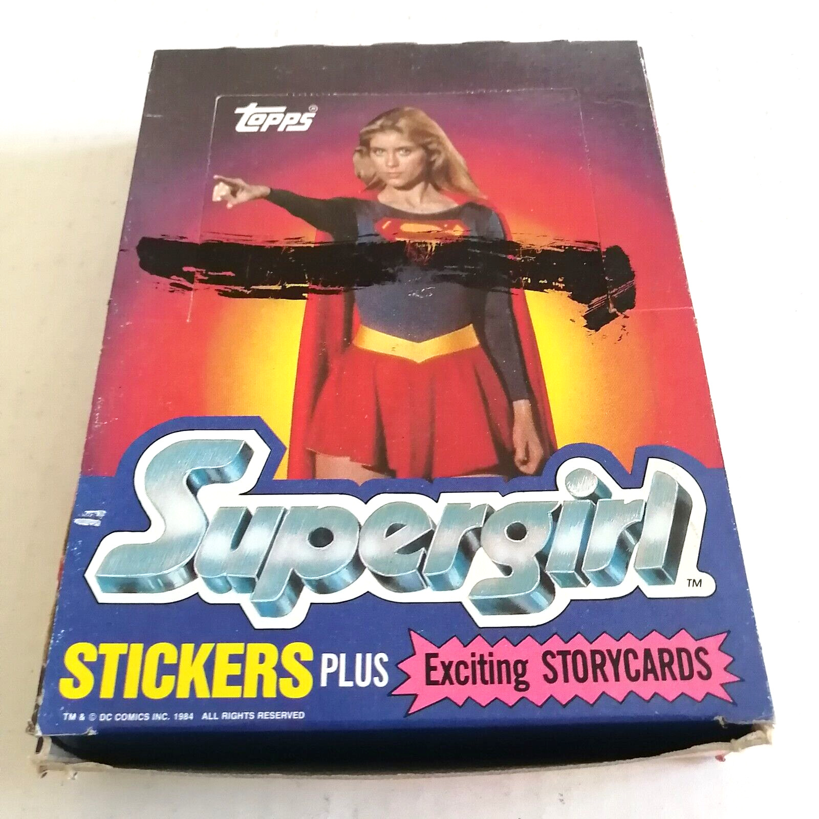 1984 Topps Supergirl Unopened Wax Box 36 Sealed Wax Packs Stickers